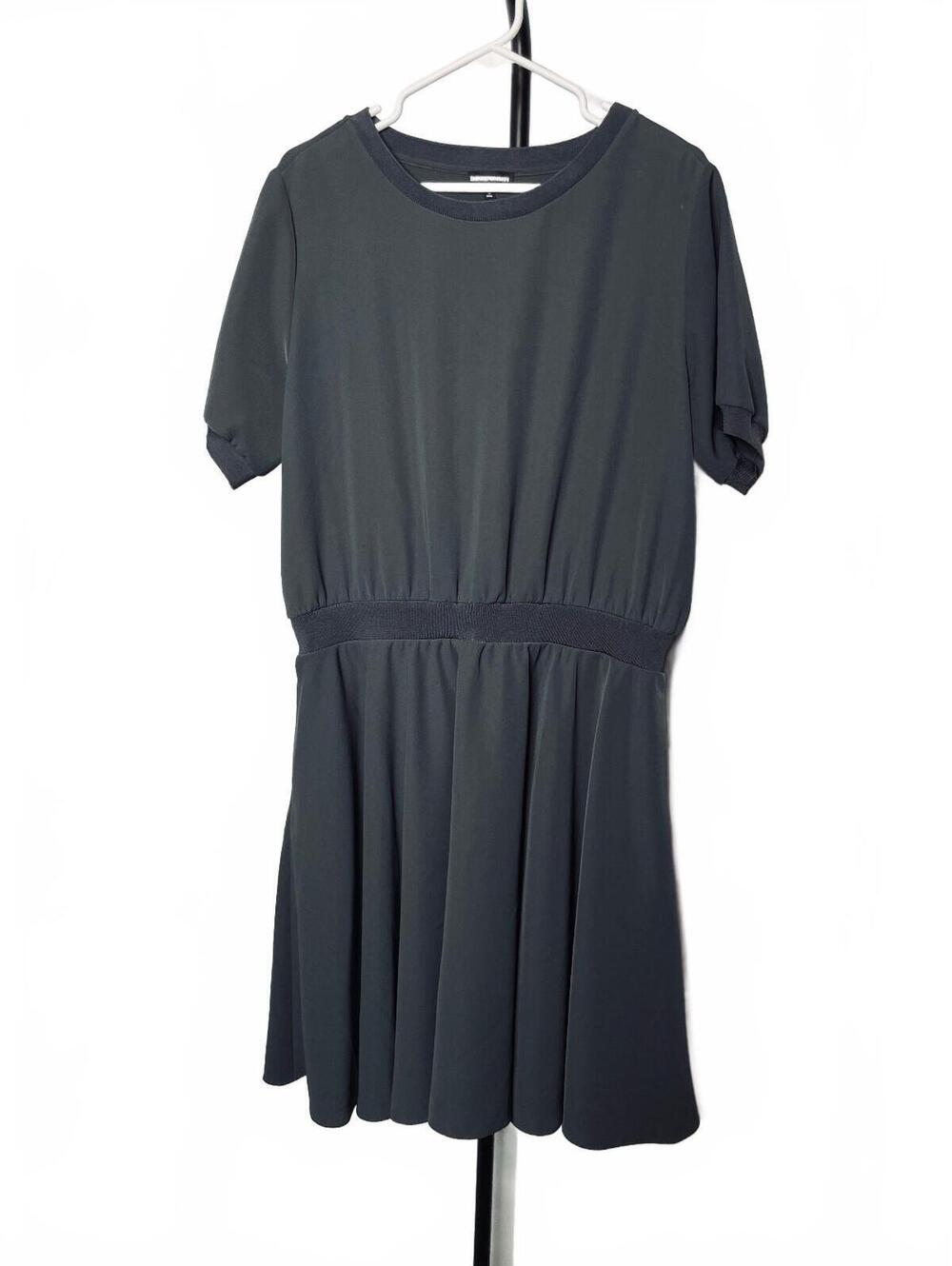 Emporio Armani Black Short Sleeve Dress Size EU 48 or US Sz 16plus